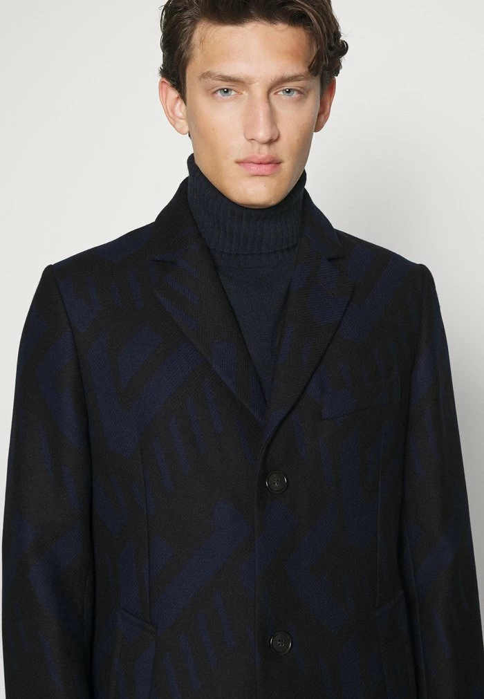 BURKE GEO COAT - Classic coat - jl navy