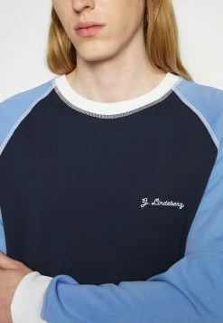 J.LINDEBERG KELVIN COLORBLOCK CREW NECK - Sweatshirt - Navy -J.LINDEBERG SHOP 0465b20a4f0147b1abed6243547f7da4