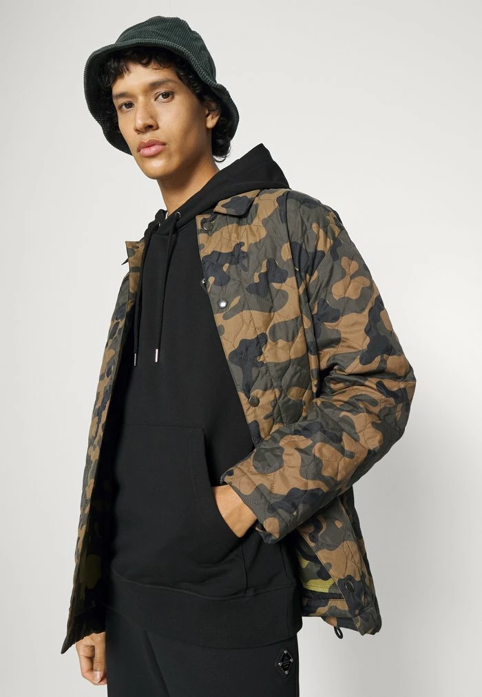 THROW PATCH HOODIE - Sweatshirt - black