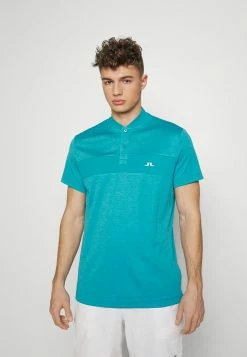 J.LINDEBERG ELIS REGULAR FIT STRIPED - Polo Shirt - Enamel Blue Melange