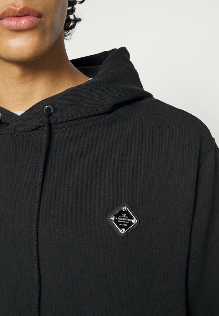THROW PATCH HOODIE - Sweatshirt - black
