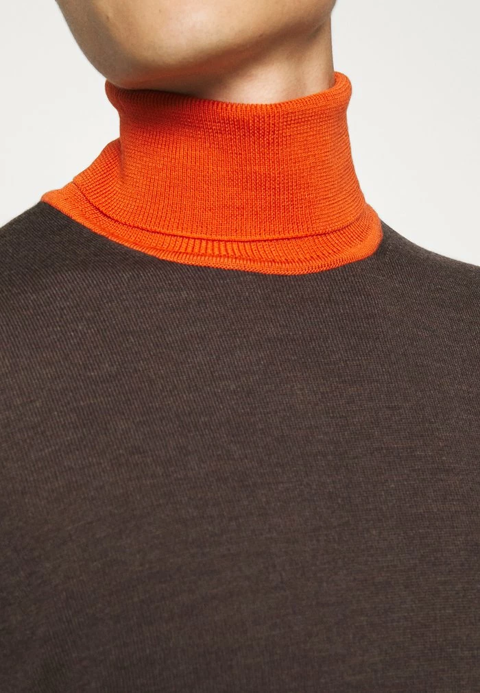 LYD COLOR BLOCK - Jumper - umber brown