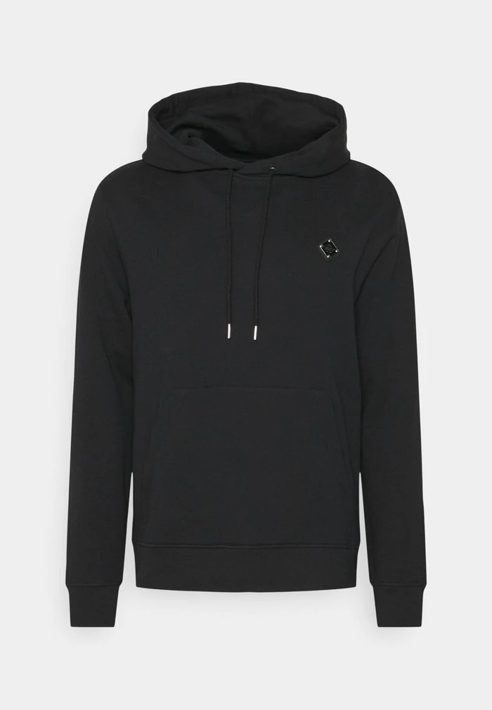 THROW PATCH HOODIE - Sweatshirt - black