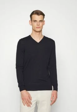 J.LINDEBERG LYMANN V NECK - Jumper - Navy