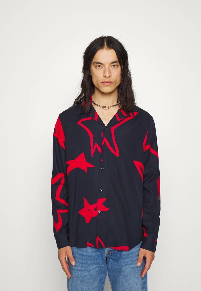 ASTER STAR PRINT SHIRT - Shirt - navy