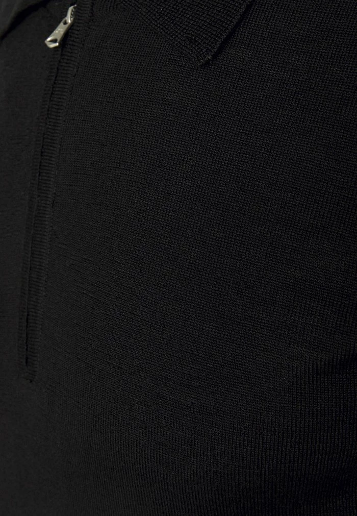 NINO MIX ZIP - Polo shirt - black