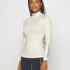J.LINDEBERG ASA PRINT SOFT COMPRESSION - Long Sleeved Top - White Monogram Check