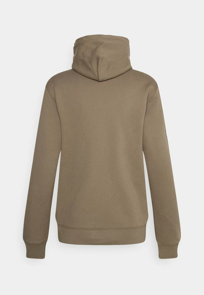 THROW BUTTON HOODIE - Hoodie - walnut