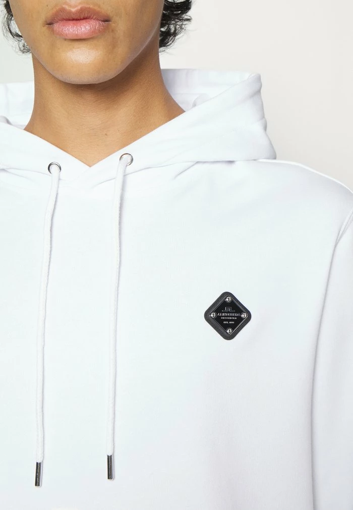 THROW PATCH HOODIE - Sweatshirt - white