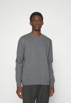 J.LINDEBERG CREW NECK - Sweatshirt - Mid Grey Melange