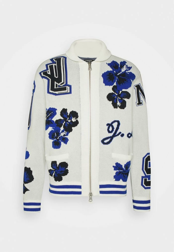 CONNY JACQUARD CARDIGAN - Cardigan - white