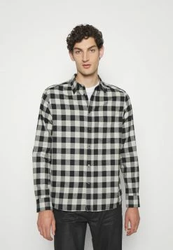 J.LINDEBERG WOTON GINGHAM REG FIT - Shirt - Black