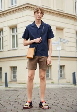 J.LINDEBERG ELIO SEERSUCKER SHIRT - Shirt - Navy