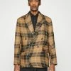 J.LINDEBERG DAVID SWIRL CHECK - Blazer Jacket - Tiger Brown