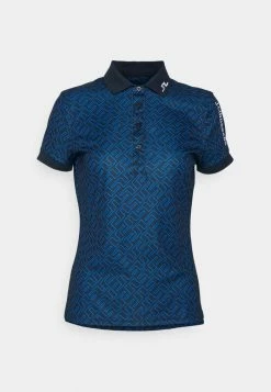 J.LINDEBERG TOUR TECH PRINT - Polo Shirt - Nautical Blue -J.LINDEBERG SHOP 4236add8ee434fa5be14b089afc327c2