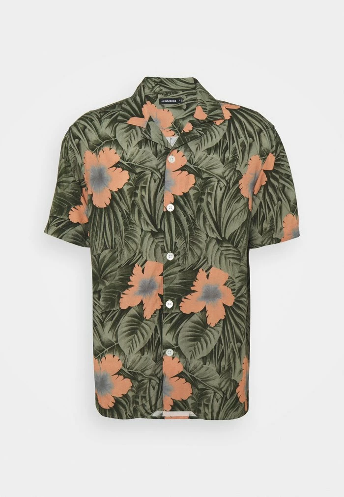 J.LINDEBERG PRINT RESORT SHIRT - Shirt - Sage 1 J.LINDEBERG PRINT RESORT SHIRT - Shirt - Sage