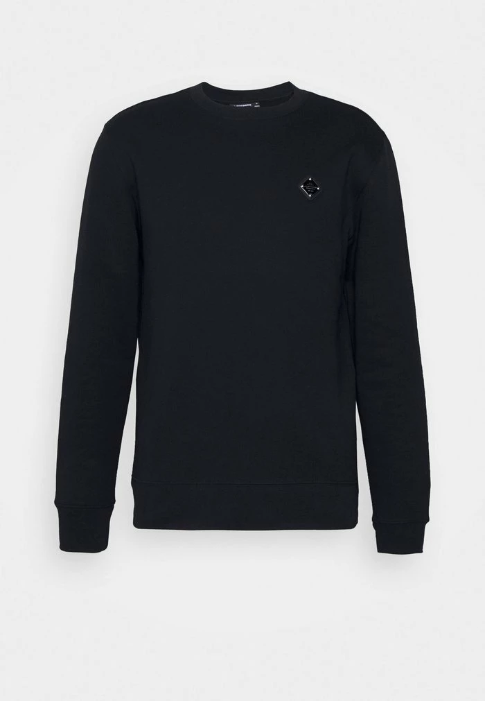 THROW PATCH CREW NECK - Sweatshirt - black