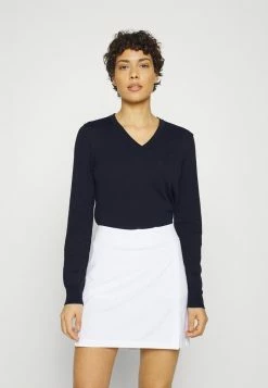 J.LINDEBERG AMAYA V NECK GOLF - Long Sleeved Top - Navy