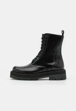 J.LINDEBERG RIDER LACED BOOT - Lace-up Ankle Boots - Black