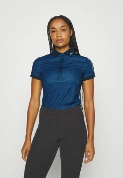 J.LINDEBERG TOUR TECH PRINT - Polo Shirt - Nautical Blue