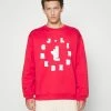 J.LINDEBERG KYZER LOGO CREW NECK - Sweatshirt - Barbados Cherry
