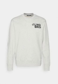 J.LINDEBERG FELIX LOGO - Sweatshirt - Stone Grey Melange