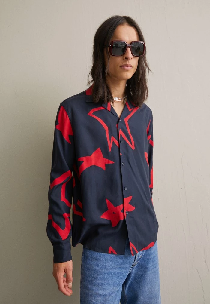 ASTER STAR PRINT SHIRT - Shirt - navy