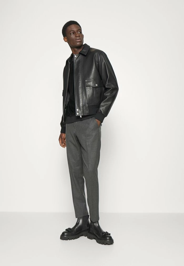 SASHA COMMUTER - Trousers - dark grey melange