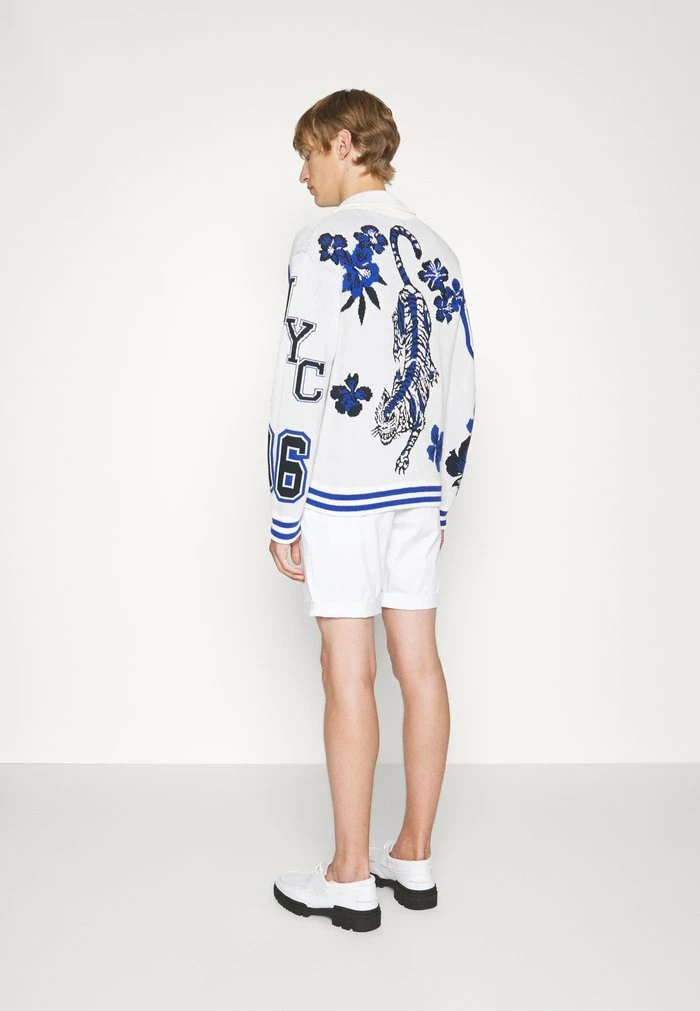 CONNY JACQUARD CARDIGAN - Cardigan - white
