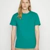 J.LINDEBERG SID OVERDYED MELANGE - Basic T-shirt - Deep Lake