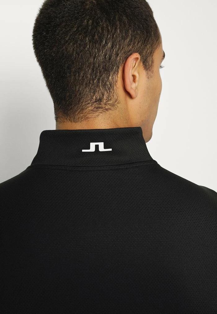 TECH BRIDGE GOLF MID LAYER - Long sleeved top - black