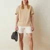 J.LINDEBERG COLLIN LOGO PRINT - Print T-shirt - Safari Beige
