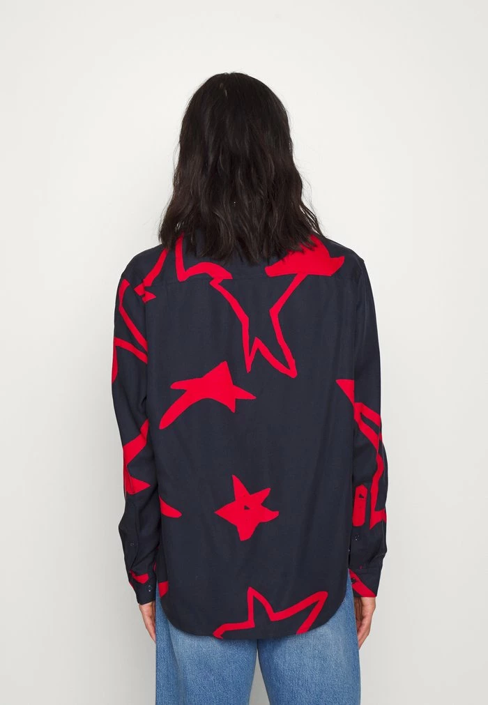 ASTER STAR PRINT SHIRT - Shirt - navy