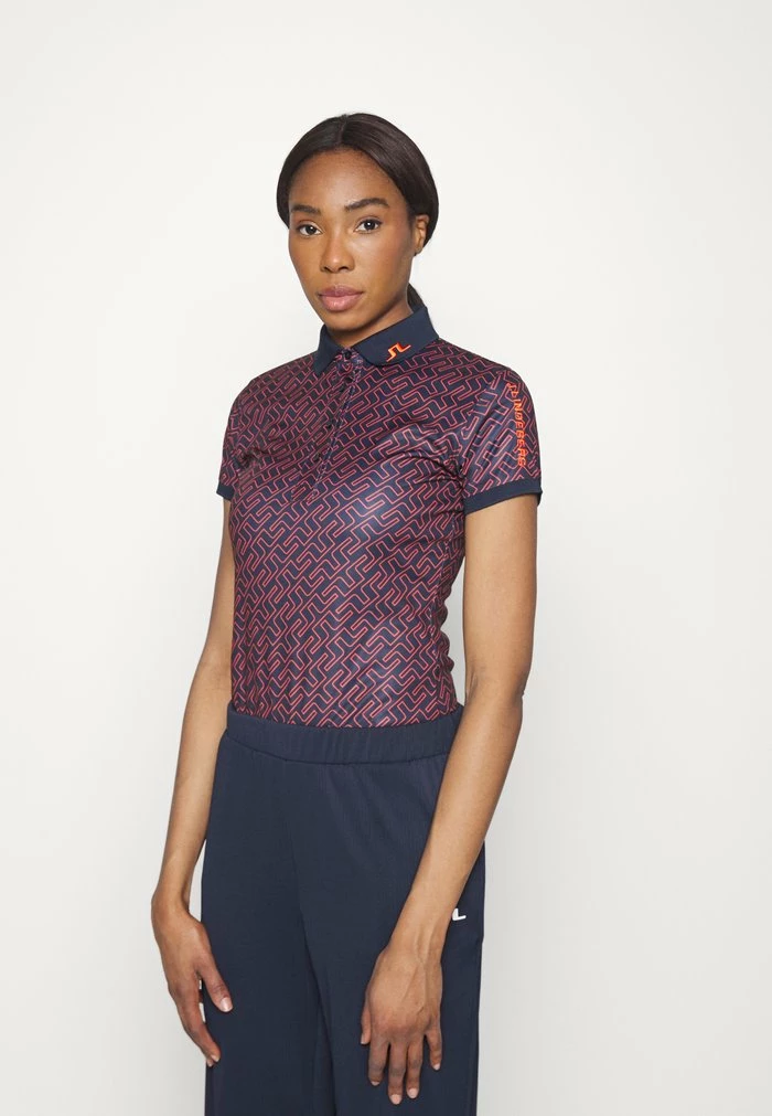 TOUR TECH - Polo shirt - dark blue/ketchup