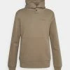 J.LINDEBERG THROW BUTTON HOODIE - Hoodie - Walnut