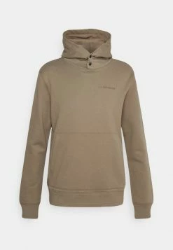 J.LINDEBERG THROW BUTTON HOODIE - Hoodie - Walnut