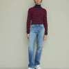 J.LINDEBERG TURTLE NECK - Jumper - Navy/barbados Cherry