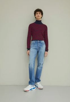 J.LINDEBERG TURTLE NECK - Jumper - Navy/barbados Cherry