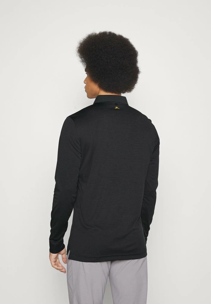 TOUR TECH LONG SLEEVE - Polo shirt - black melange