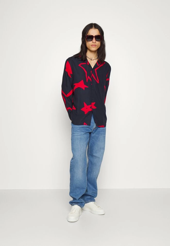 ASTER STAR PRINT SHIRT - Shirt - navy