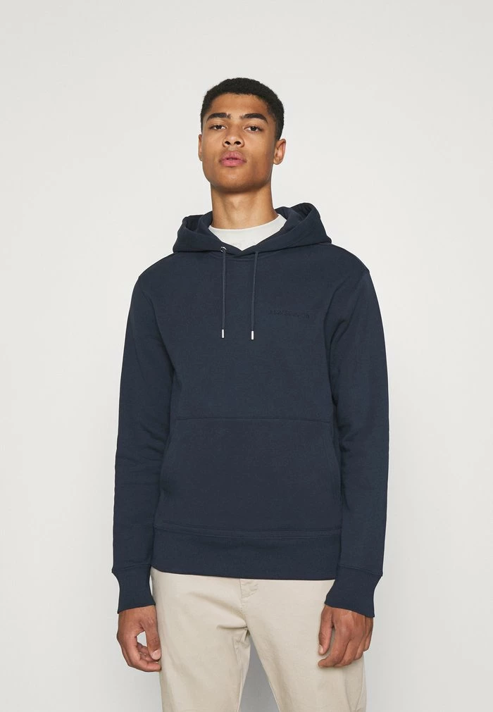 CHIP POCKET HOODIE - Sweatshirt - navy