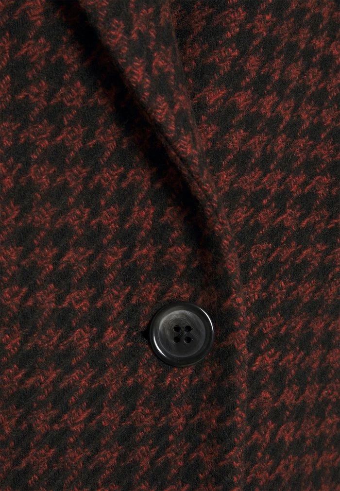 WILLY HOUNDSTOOTH COAT - Classic coat - circle orange