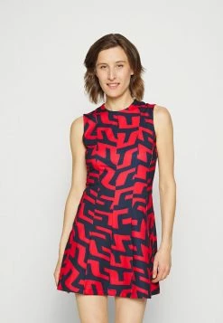 J.LINDEBERG PRINT - Sports Dress - Bridge Swirl Red