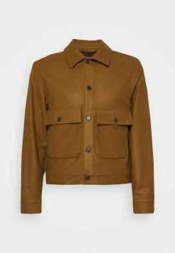 J.LINDEBERG HOUSTEN CROPPED OVERSHIRT - Light Jacket - Tiger Brown