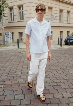 J.LINDEBERG ELIO SEERSUCKER SHIRT - Shirt - White