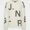 J.LINDEBERG VITOR V NECK - Jumper - Whisper White