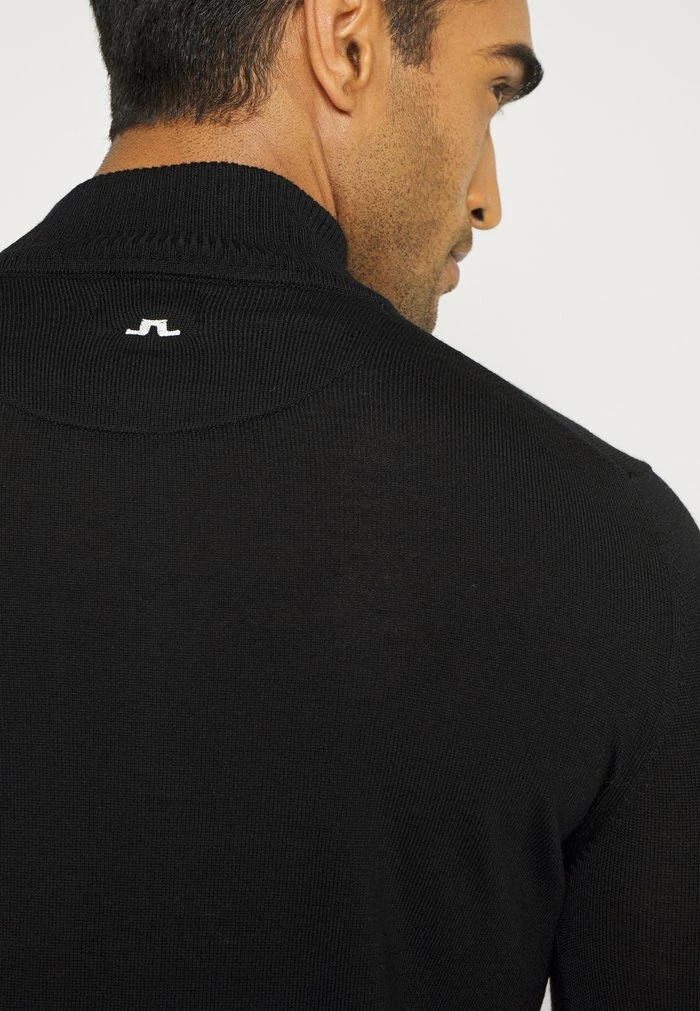 KIAN ZIPPED GOLF - Jumper - black