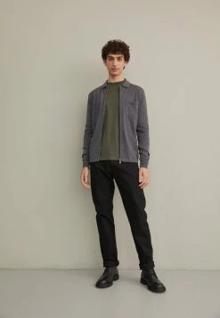 J.LINDEBERG NYLE ZIP CARDIGAN - Cardigan - Volcanic Ash