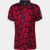 J.LINDEBERG TOUR TECH FIT PRINT - Polo Shirt - Red