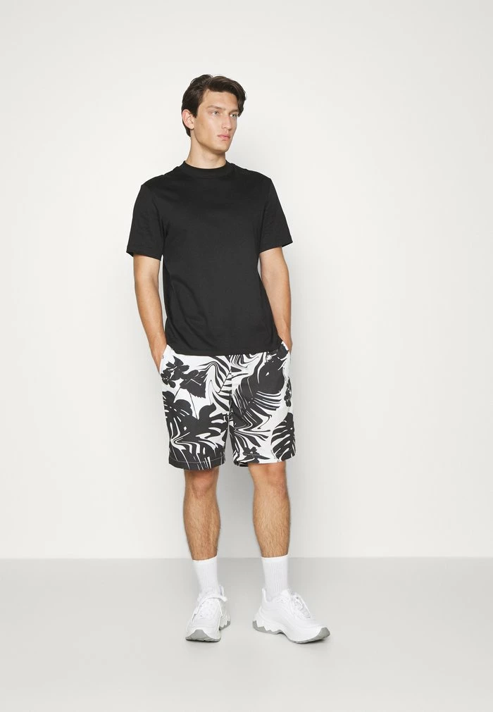 EARL HIBISCUS - Shorts - black white